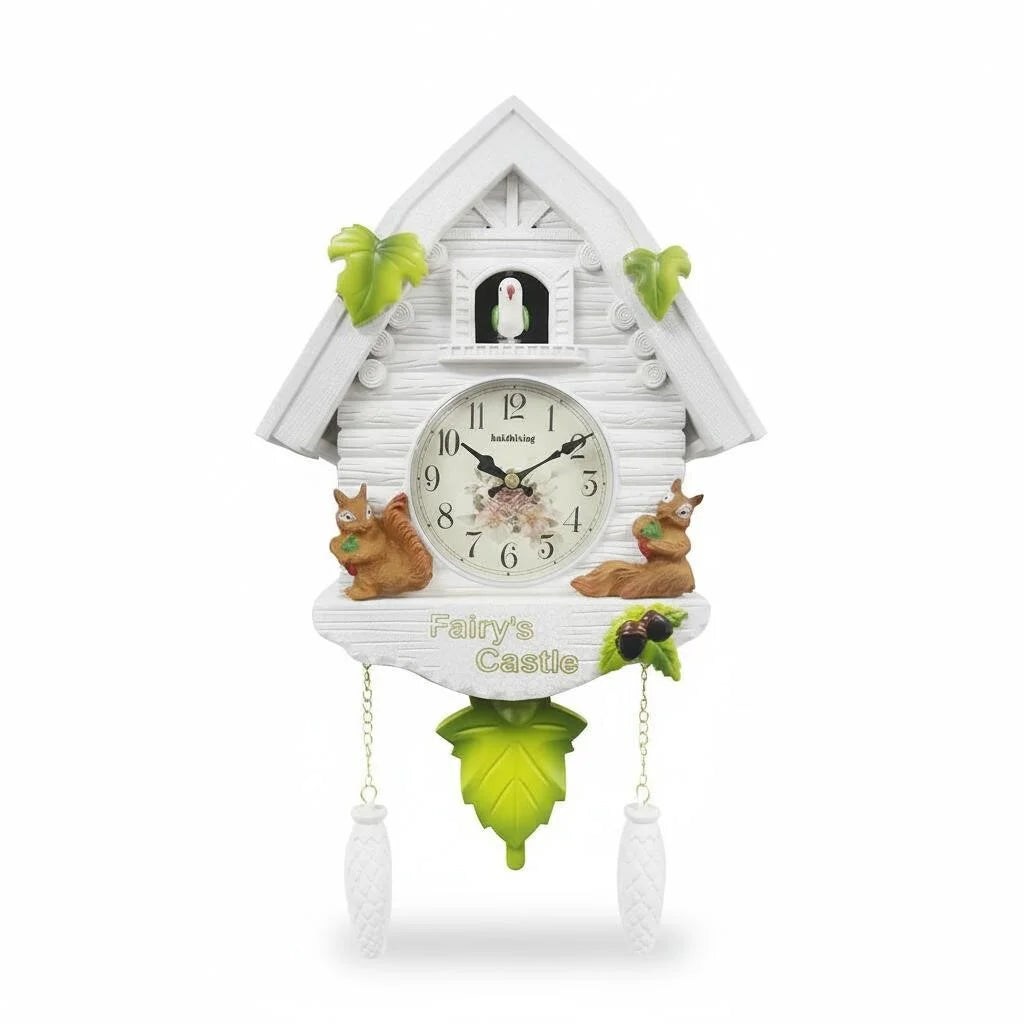 Horloge Carillon Mécanique Écureuil Sauvage disponible chez Mon Carillon